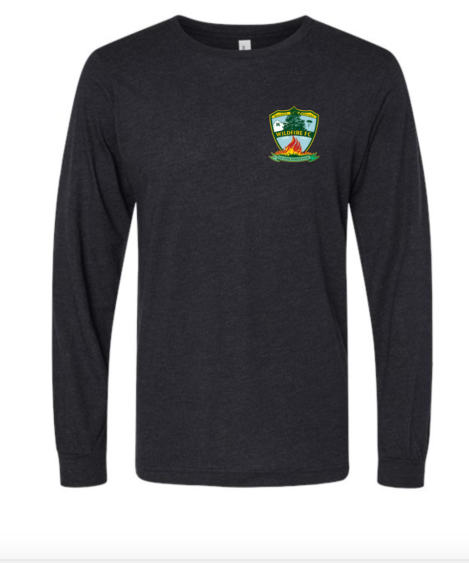 WF Printed Crest Unisex Triblend Long Sleeve Tee