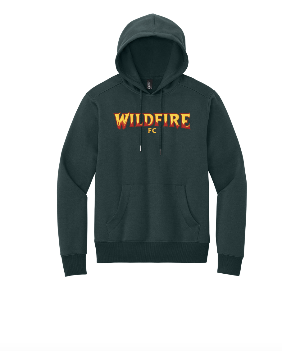 WF Printed Fire Font Hoodie