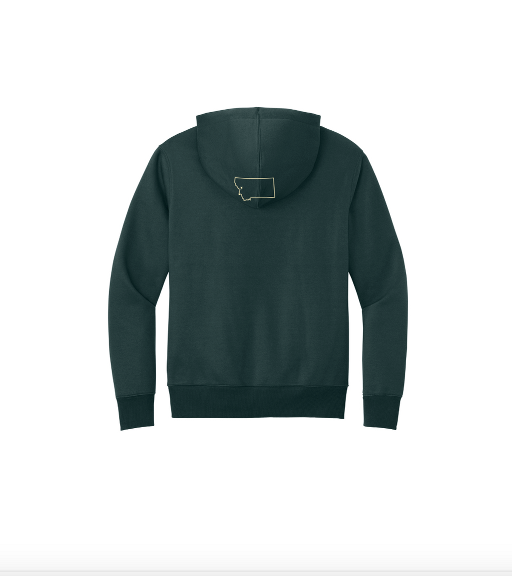 WF Printed Fire Font Hoodie