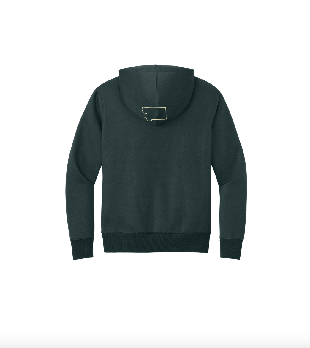 WF Printed Fire Font Hoodie