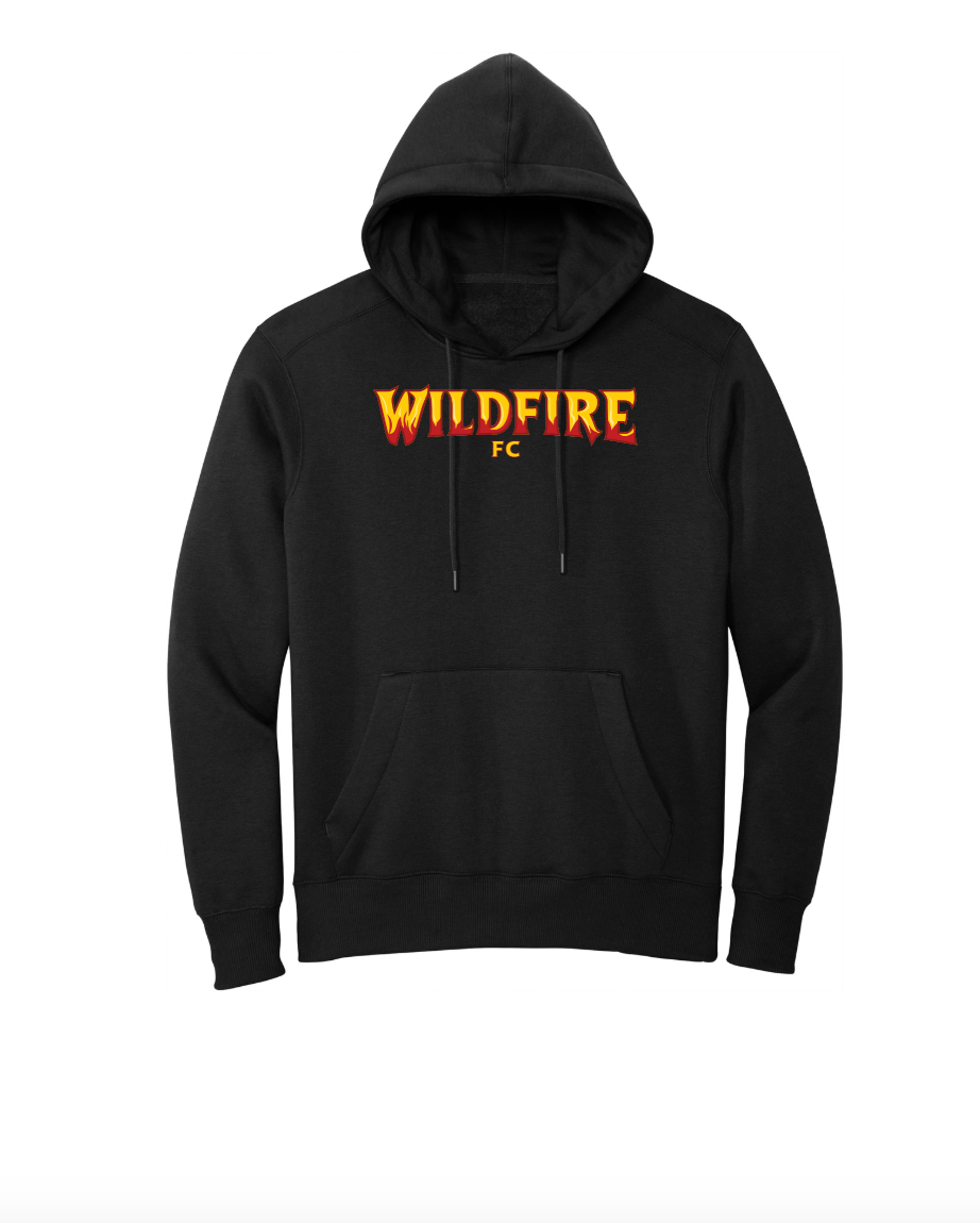 WF Printed Fire Font Hoodie