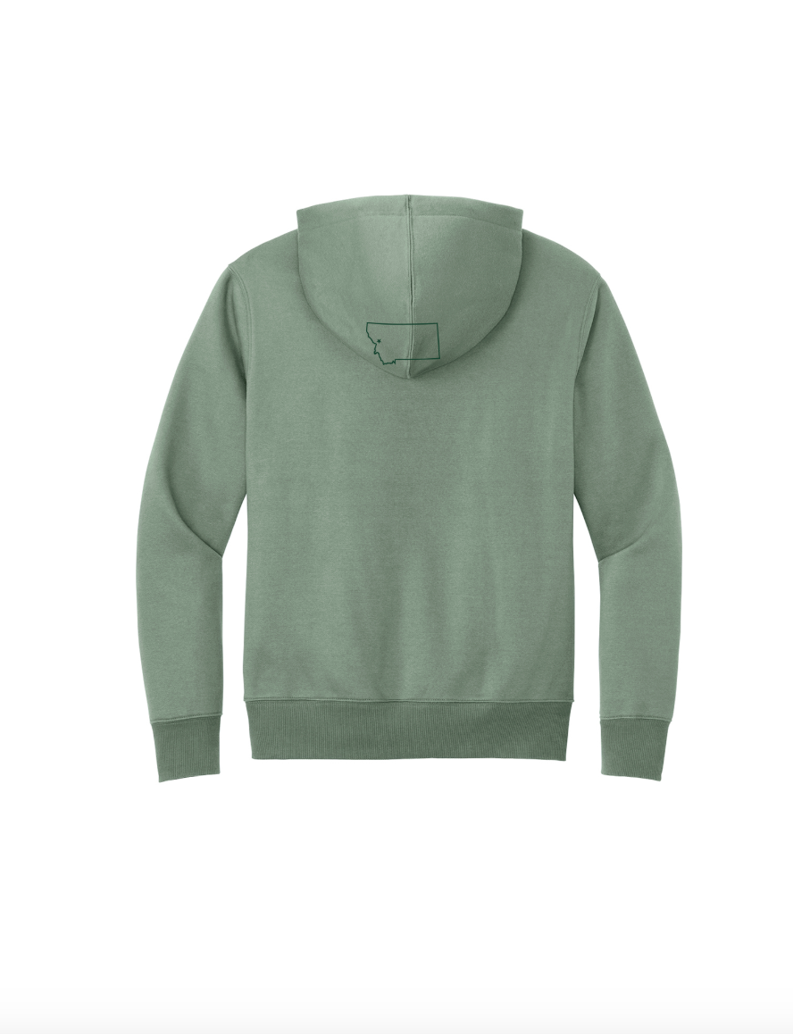 WF Printed Fire Font Hoodie