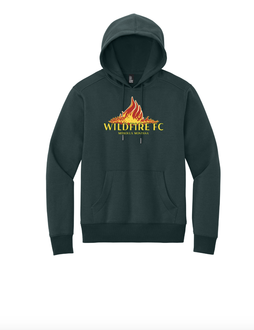 WF Printed Hand font w flames Hoodie