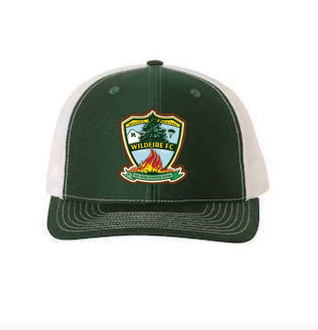 WF FlexStyle Leather Patch Snapback Trucker Cap w patch